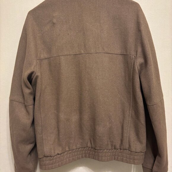 Zip Up Wool Bomber Jacket - Picture 2 of 2